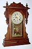 C.1891, Waterbury Clock Co., "Buffalo", 8-day time/strike calendar clock.