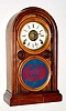 C.1857, E. Ingraham and Co., "Venetian", 8-day time/strike/alarm mantel clock.