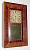 C.1840, Boardman and Wells, Bristol, Conn, 30 hour wooden works bevel front, mahogany shelf clock.