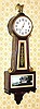 C.1929, New Haven Clock Co., "Winsome", 8-day time/strike banjo clock.