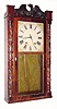 C.1830, Height Utley and Co., Niagara Falls, Upper Canada, 30-hour wood movement half column and splat shelf clock.