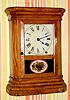 C.1880, Seth Thomas, ST. LOUIS, 8-day time and strike, ash veneer mantle clock.