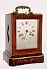 C.1840, French, Delhaye, a' Boulogne, Portable Rosewood clock with silk thread suspension.