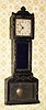 C.1882, Yale Clock Co., GRANDFATHER, 30-hour miniature tall clock timepiece.