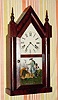 C.1870, Waterbury Clock Co., 30-hour time/strike steeple clock.