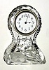 C.1905, New Haven Clock Co., 30-hour cut glass novelty timepiece.