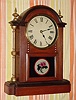 C.1875, Seth Thomas Clock Co., "Cincinnati", 8-day time/strike city series shelf clock.