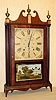 C.1825, E. Terry and Sons, Plymouth, Conn, Pillar and Scroll, 30-hour 2-wt, mahogany case; as-found.