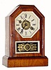 C.1880, German, 30-hour time/alarm cottage timepiece.