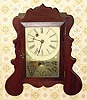 C.1853, E and A. Ingraham, 30-hour lyre front timepiece.