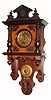 C.1900, German, F.M.S., Walnut cased Berlin style free swinger, with new top.