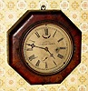 C.1860, E. N. WELCH, with Dec 11, 1855 patent date, small octagon timepiece.