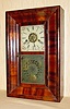 C.1870, New Haven Clock Co., Mini OOG, rosewood veneer case, 30 hour spring, time, strike and alarm.