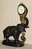 C.1910, German, Junghans, ELEPHANT swing clock, 8-day.