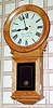 C.2001, Wayne R. Cline, Bowling Green, KY, mini No. 70 regulator, in oak, with 8-day lever movement.