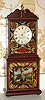 C.2003 (dated) Wayne R. Cline, Bowling Green, KY, mini Mass Shelf clock with 8-day lever movement.