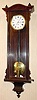 C.1855, Austrian, F. Muller, in Wien, small 1-weight timepiece in a grained case with one piece dial, smooth spun bezel and early beat scale.