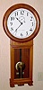 C.1980, Foster Campos, Pembroke, MA, repro Seth Thomas No. 2, in mahogany, 1-wt 8-day.