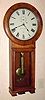 C.1900, Seth Thomas Regulator No. 2 in oak, single weight, timepiece.