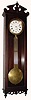 C.1880, F. Kroeber No. 21 Wall Regulator, 1-weight, 8-day time with pinwheel movement and center sweep seconds.