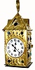 C.1885, Bradley and Hubbard Mfg. Co., "Parade Timepiece", 30-hour timepiece.