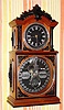 C.1991 (dated) Walter P. Honeck, Canton, Ohio, 8-day time/strike copy of an 1880 Ithaca Parlor 3 1/2 calendar shelf clock, No. 16.