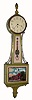 C.1932, Waltham Watch Co., 8-day lever movement banjo timepiece.