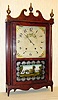 C.1826, Mark Leavenworth and Son, Waterbury, Conn, Pillar and Scroll, 1-day wooden movement, 2-wt.