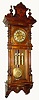 C.1880, Austrian, 3-Wt, Vienna Regulator, Grand Sonnerie wall clock, walnut case.