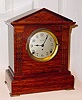 C.1915, Seth Thomas Sonora Chime clock, 4-bell quarter chime with adamantine finish.