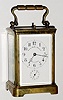 C.1900, French, 8-day time-strike-alarm with repeat carriage clock.