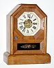 C.1870, Seth Thomas Clock Co., 30-hour time/alarm octagon top cottage timepiece.