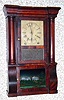 C.1850, Dan'l Pratt overpaste label on likely Brewster and Ingrahams MINI 8-day spring mov't column and cornice.