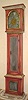 C.1791 (dated) Danish Tall clock, 8-day, time and strike, brass dial with painted case.