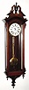 C.1880, American, Geo. Jones Wall regulator, 8-day, 1-weight with center seconds.