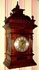 C.1895, German, Winterhalder and Hofmeier, 3-fusee (all chain), 8-bell, 5-gong quarter chime bracket clock, in an alt Deutsch style case.