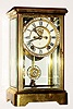 C.1914, Ansonia Clock Co., "Prism", 8-day time/strike crystal regulator.