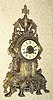 C.1890, French, Japy, Fanciful Cast brass mantel clock with well made bell strike movement.