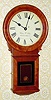 C.2001, Wayne R. Cline, Bowling Green, KY, mini No. 70 regulator, in cherry, with 8-day lever movement.