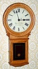 C.2001, Wayne R. Cline, Bowling Green, KY, mini No. 70 regulator, in oak, with 8-day lever movement.