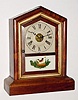 C.1874, Seth Thomas Clock Co., "Victoria" 30-hour time/strike City Series mantel clock. Rosewood veneered case is excellent