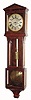 A Reproduction Laterndluhr in the style of 1820, rosewood veneer, with an old 1-weight timepiece movement.