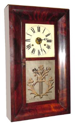 C.1850, Chauncey Jerome, New Haven, Conn., 30-hour time/strike OG shelf clock. — Antique Clocks Price Guide