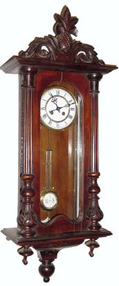 C.1890 German, Schlenker and Kienzle, 8-day time/strike R/A pendulum wall clock. — Antique Clocks Price Guide
