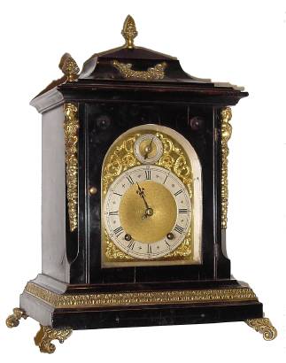 C.1900, German, Winterhalder and Hofmeier 8-day time and quarter strike bracket clock, in classic Georgian style, with losses. — Antique Clocks Price Guide
