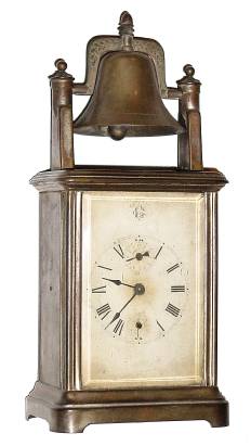 C.1880, William L. Gilbert Clock Co., "76 Alarm - Rolling Bell" 30-hour alarm timepiece. — Antique Clocks Price Guide