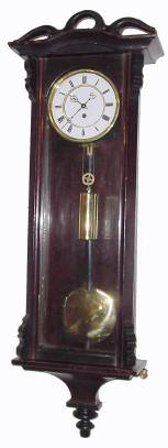 C.1860, Austrian, 1-Wt Vienna Regulator timepiece in a transitional / late Biedermeier case. — Antique Clocks Price Guide