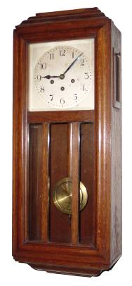 C.1920, German for the French market, oak cased Westminster chime wall clock. — Antique Clocks Price Guide