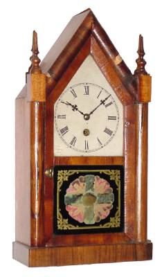 C.1875, Jerome and Co., (New Haven Clock Co.), 30-hour miniature steeple timepiece. — Antique Clocks Price Guide