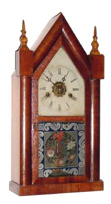 C.1880, E. N. Welch Mfg. Co., 30-hour time/strike steeple clock. — Antique Clocks Price Guide